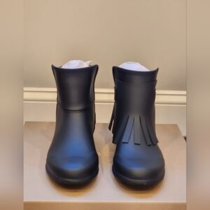 Brand New  100% Auth Burberry Women's Rain Boots Fringe Removable